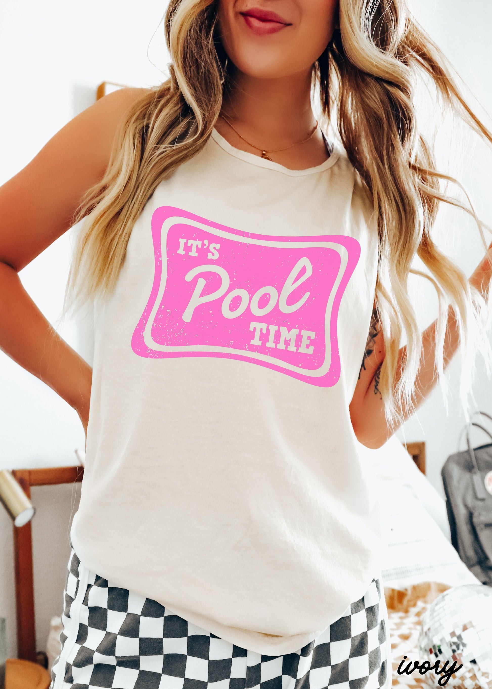Pool Time Tank *10 Colors (S-3X) Chloe Vs Tank The Boutique