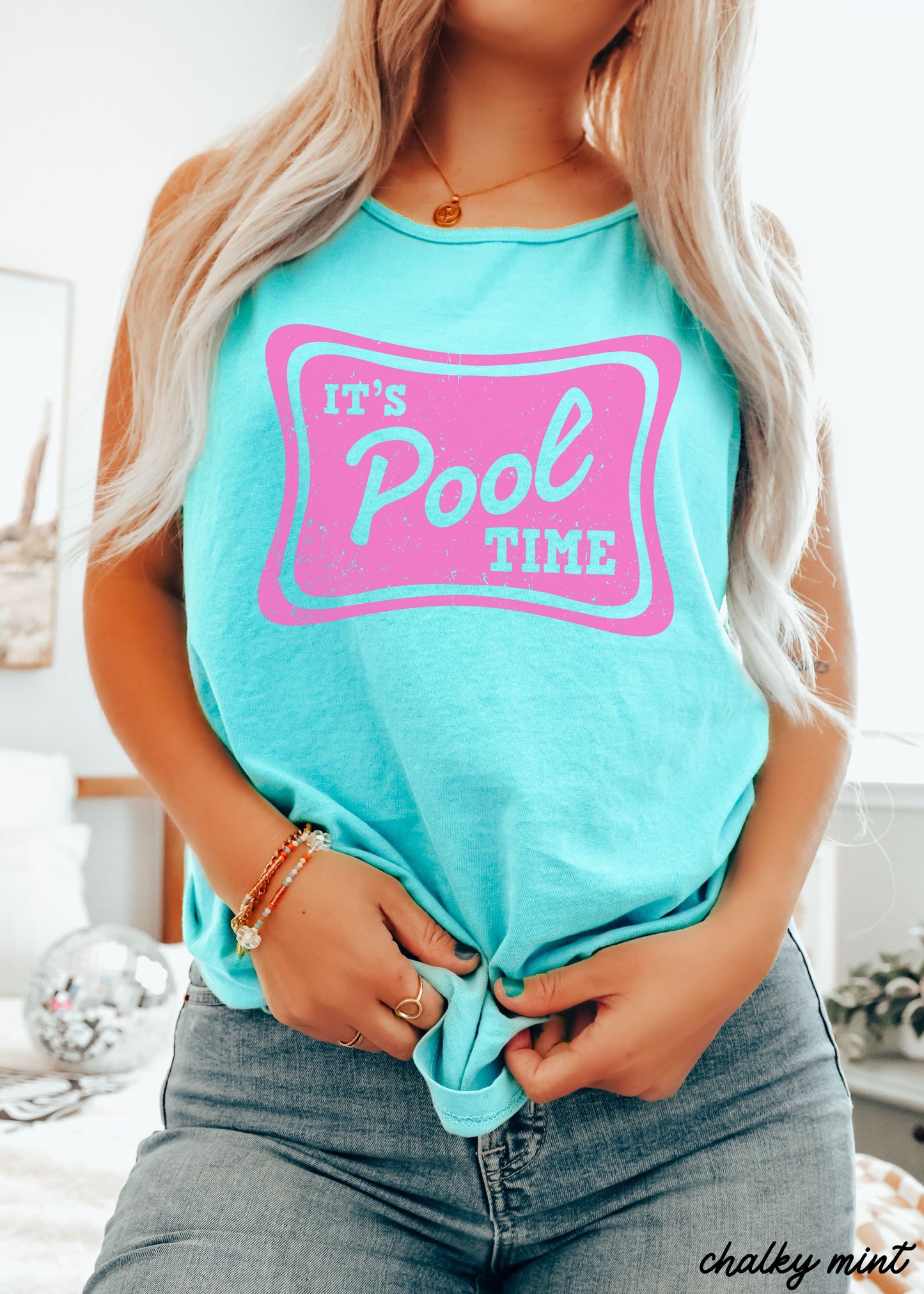 Pool Time Tank *10 Colors (S-3X) Chloe Vs Tank The Boutique