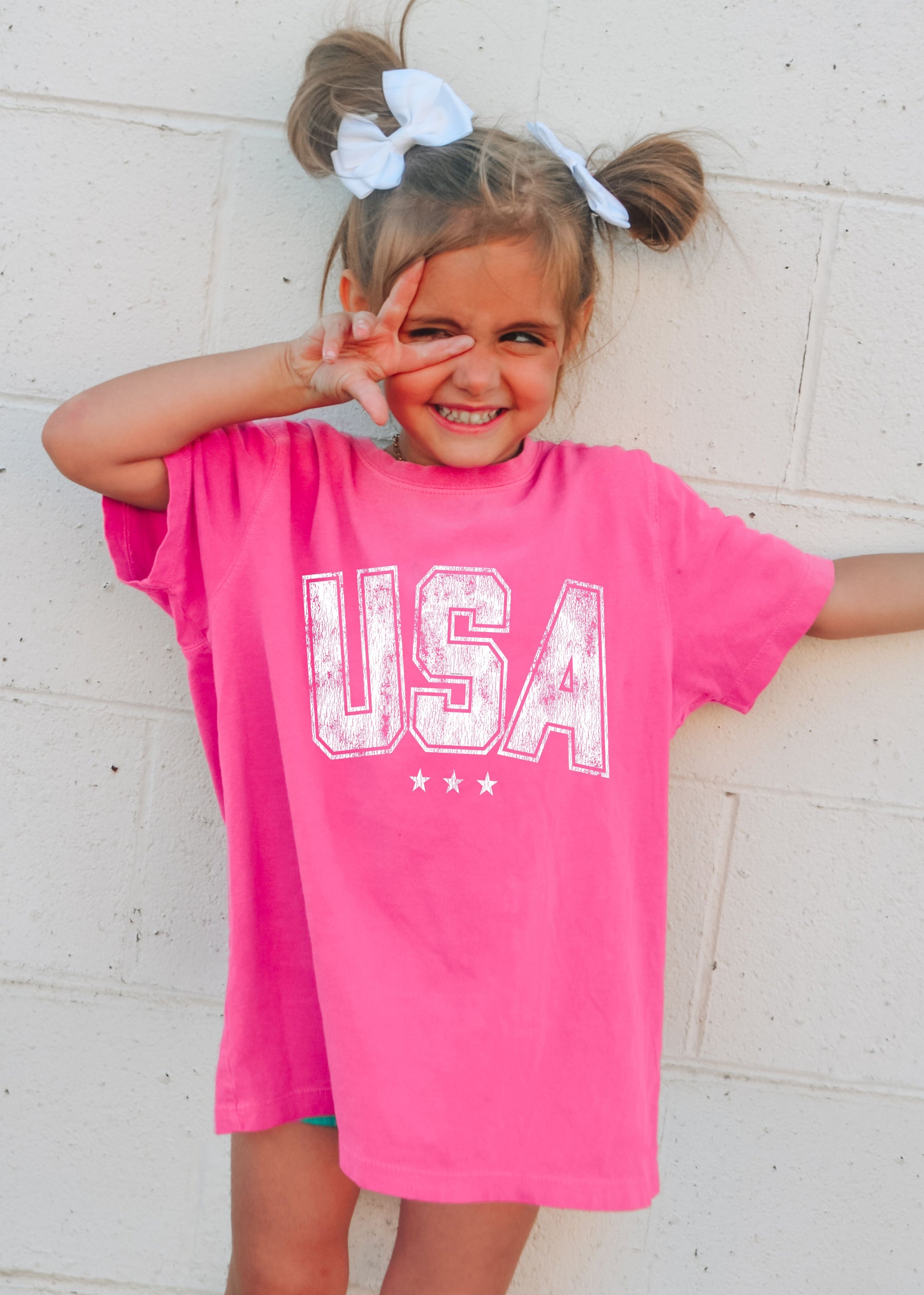 Youth USA Star Tee *5 Colors (XS-XL) Chloe Vs Tank The Boutique