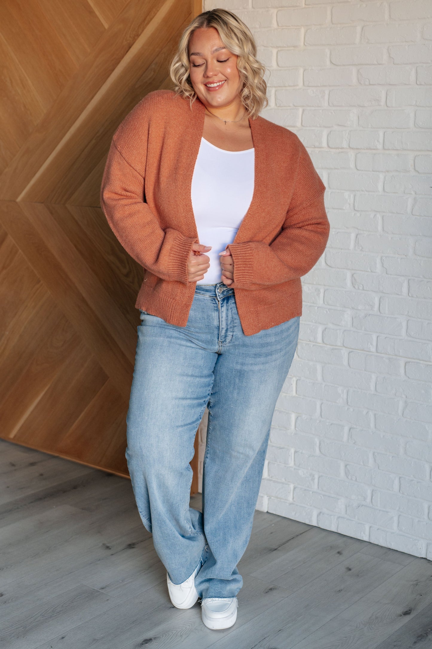 Wait for True Love Open Front Cardigan Thread & Co. Boutique, LLC