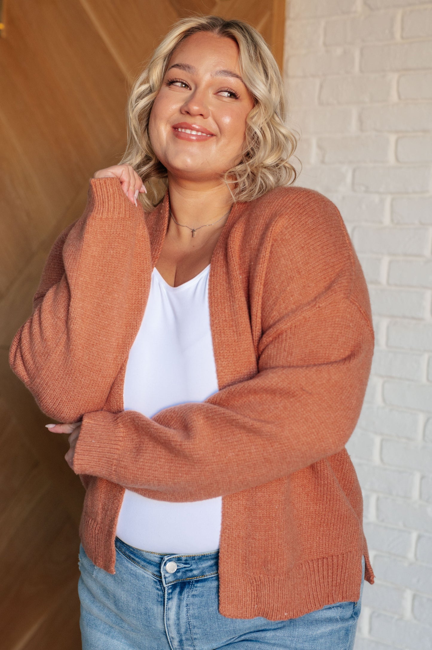 Wait for True Love Open Front Cardigan Thread & Co. Boutique, LLC