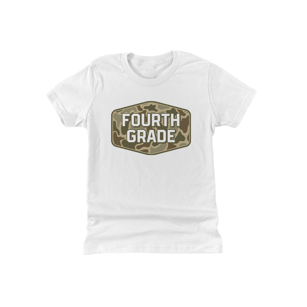 Fourth Grade Duck Camo (Kids) Shield Republic
