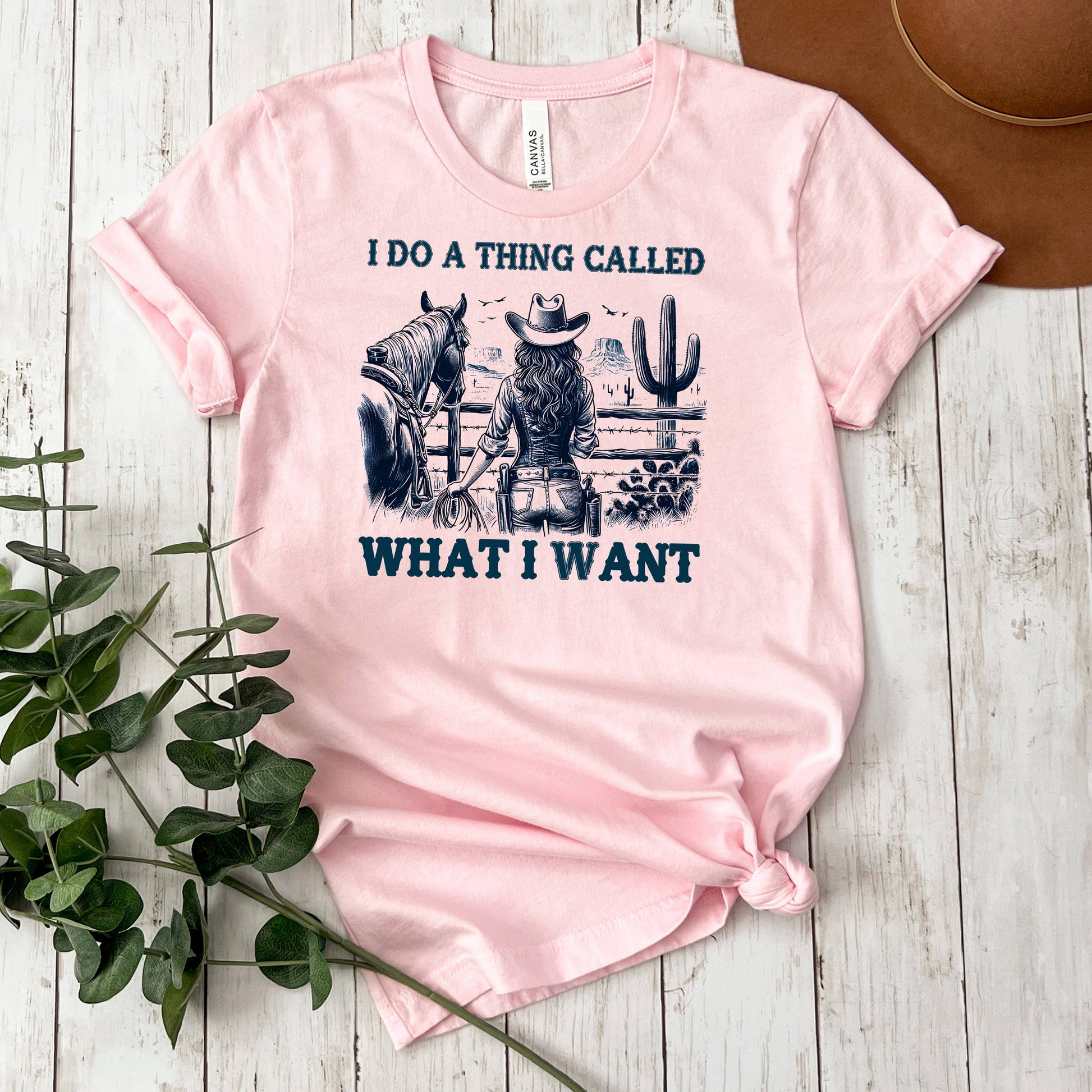 Horse Graphic Tee For Women, Graphic Tees Western Cowgirl Joyful Moose