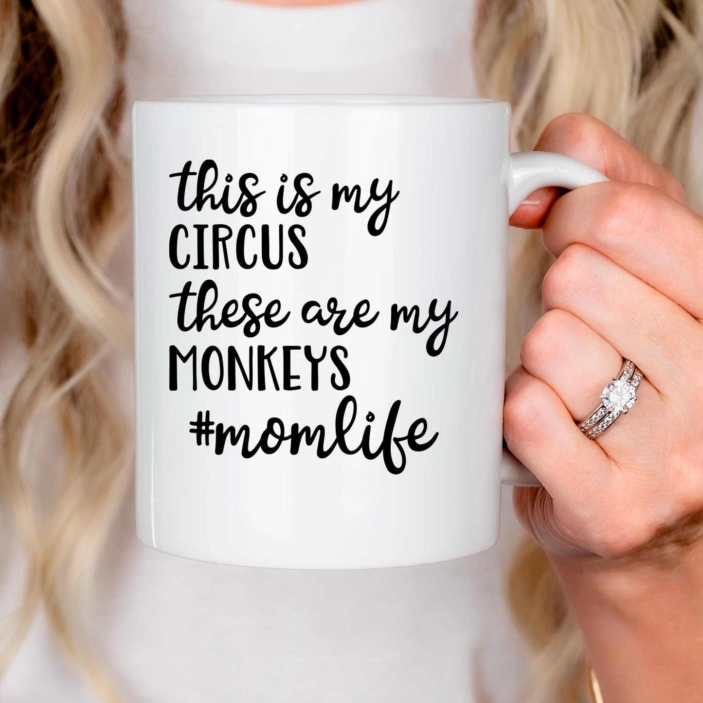 Funny Mom Coffee Mug – Ceramic Coffee Cup With Playful Message | Microwave Safe Joyful Moose
