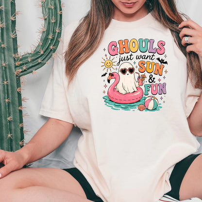 Summerween Shirt - Retro Spooky Beach Tee | Pastel Goth Halloween Summer Top Joyful Moose