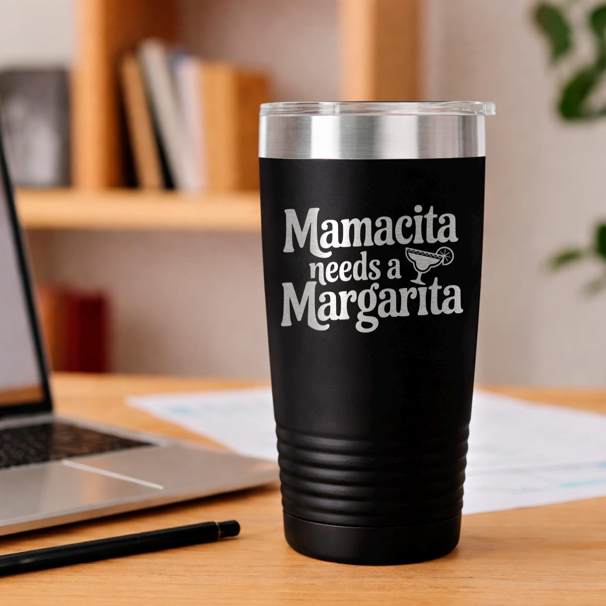 Stainless Steel Tumbler - Mamacita Needs a Margarita | Insulated Travel Mug Joyful Moose