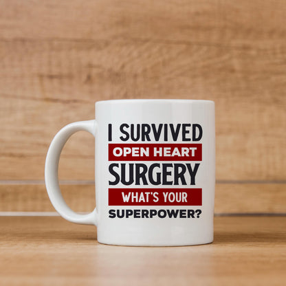 Open Heart Surgery Mug - Inspirational Recovery Coffee Cup | Survivor Gift Joyful Moose