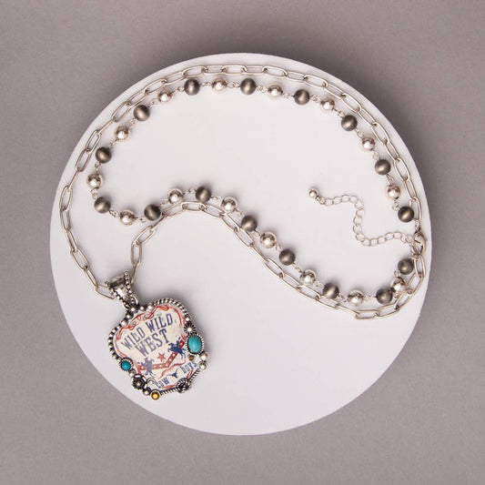 Western Multi-Layer “Wild West Cowboy” Necklace Wild Cactus Boutique