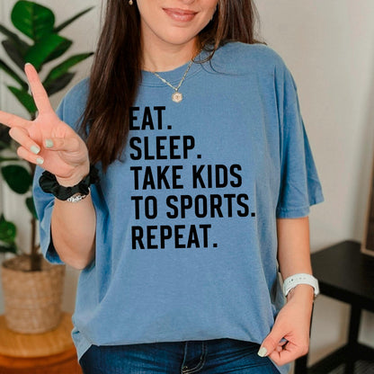 Sports Mom Graphic Tee – Soft Cotton Comfort Shirt for Parenting Hustle Joyful Moose