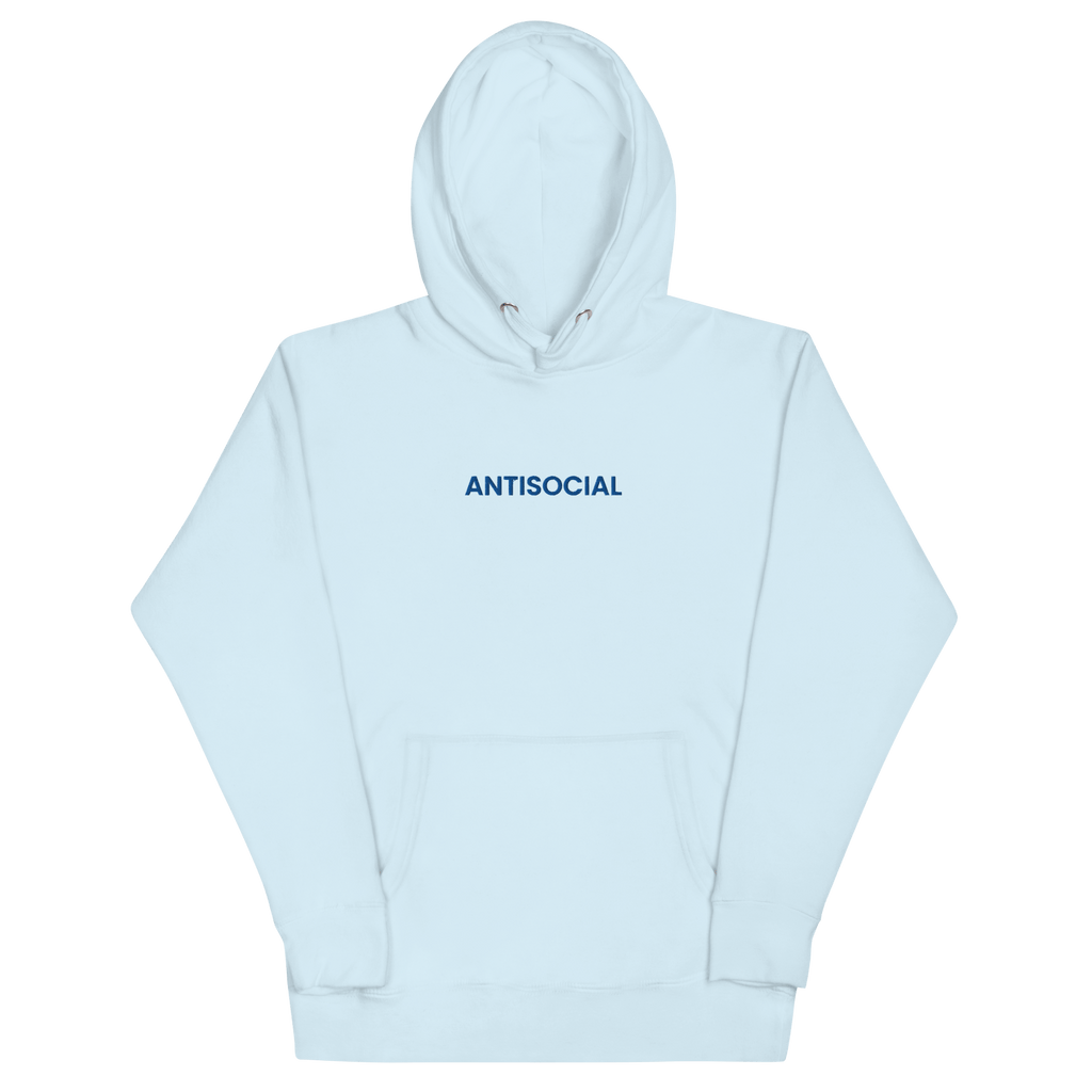 Antisocial Embroidered Hoodie Goth Cloth Co.