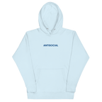 Antisocial Embroidered Hoodie Goth Cloth Co.