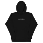 Antisocial Embroidered Hoodie Goth Cloth Co.