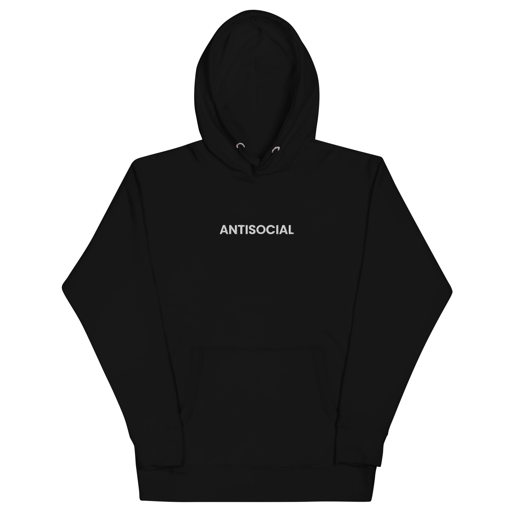 Antisocial Embroidered Hoodie Goth Cloth Co.