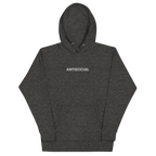 Antisocial Embroidered Hoodie Goth Cloth Co.