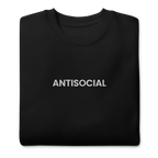 Antisocial Embroidered Unisex Sweatshirt Goth Cloth Co.