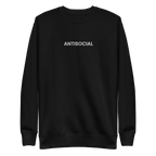 Antisocial Embroidered Unisex Sweatshirt Goth Cloth Co.