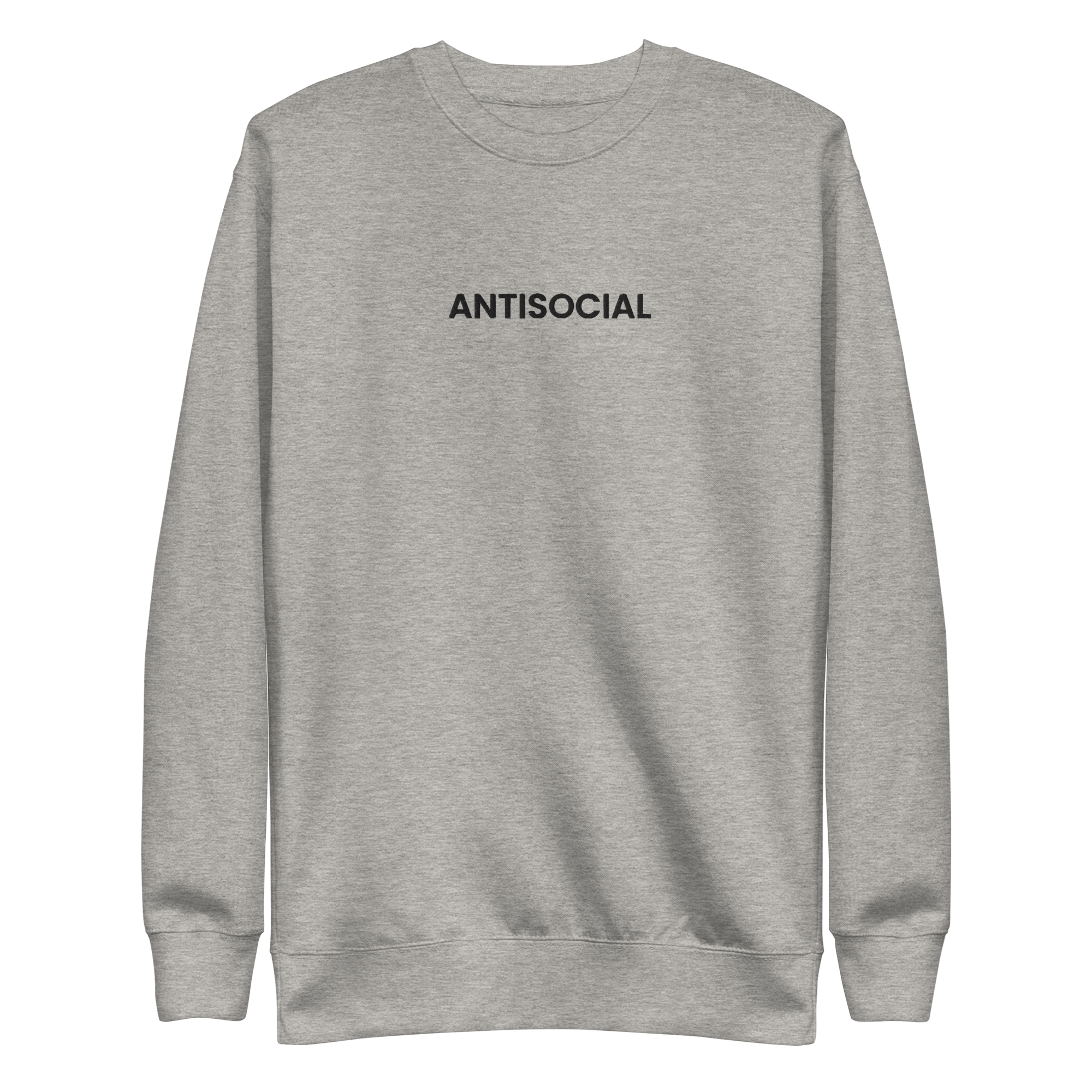 Antisocial Embroidered Unisex Sweatshirt Goth Cloth Co.