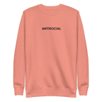 Antisocial Embroidered Unisex Sweatshirt Goth Cloth Co.