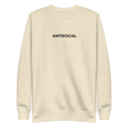 Antisocial Embroidered Unisex Sweatshirt Goth Cloth Co.