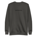 Antisocial Embroidered Unisex Sweatshirt Goth Cloth Co.