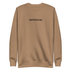 Antisocial Embroidered Unisex Sweatshirt Goth Cloth Co.