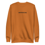 Antisocial Embroidered Unisex Sweatshirt Goth Cloth Co.