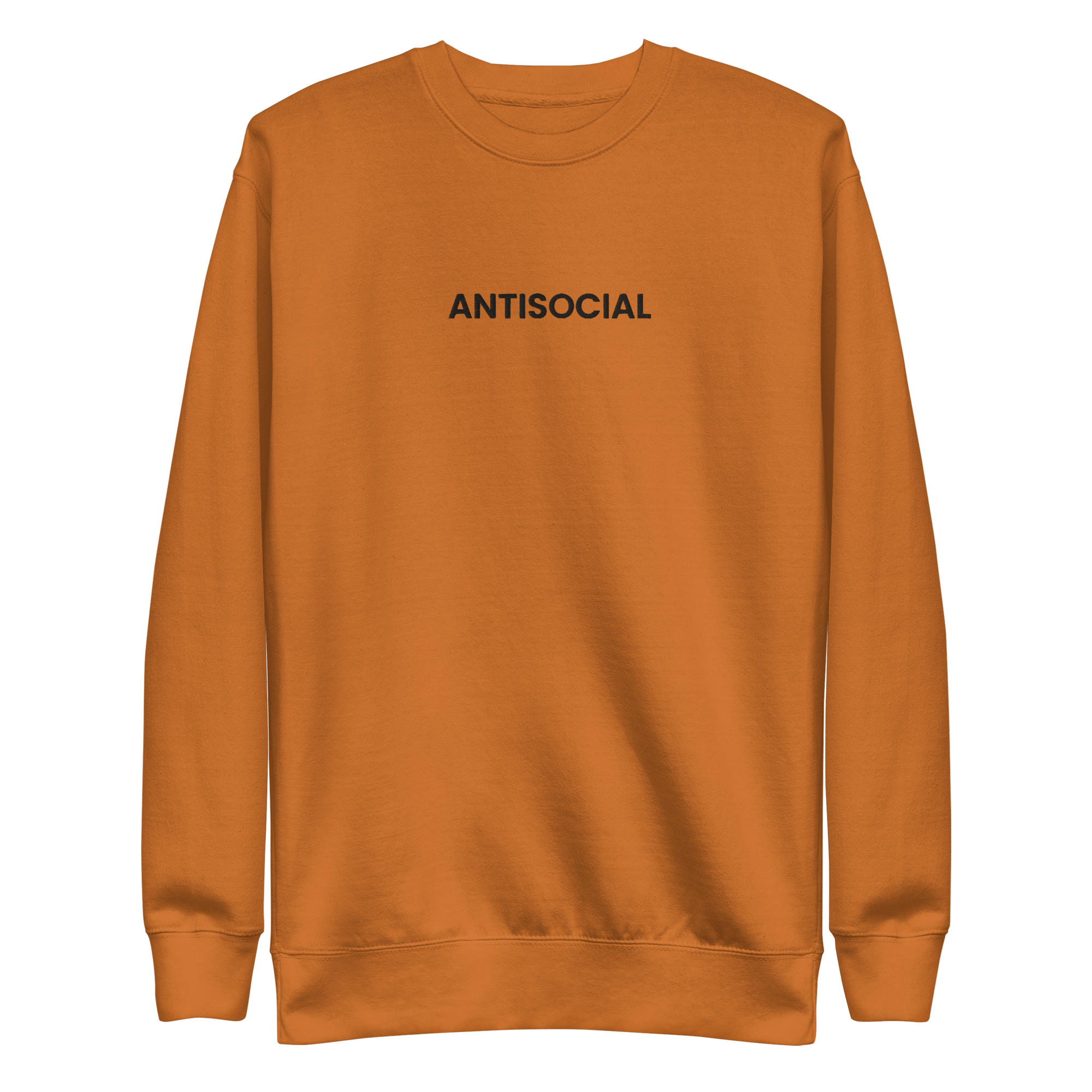 Antisocial Embroidered Unisex Sweatshirt Goth Cloth Co.