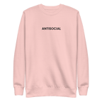Antisocial Embroidered Unisex Sweatshirt Goth Cloth Co.
