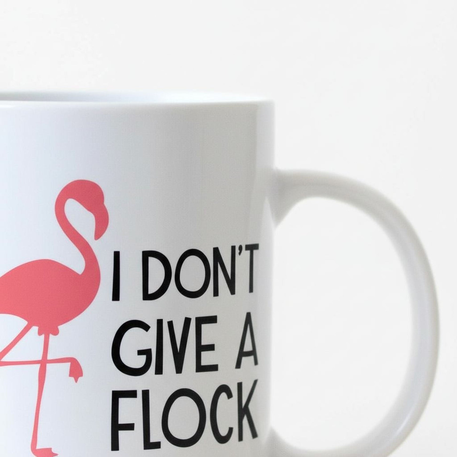 Funny Flamingo Mug - Pink Ceramic Coffee Cup, Dishwasher Safe Double-Sided Gift Joyful Moose