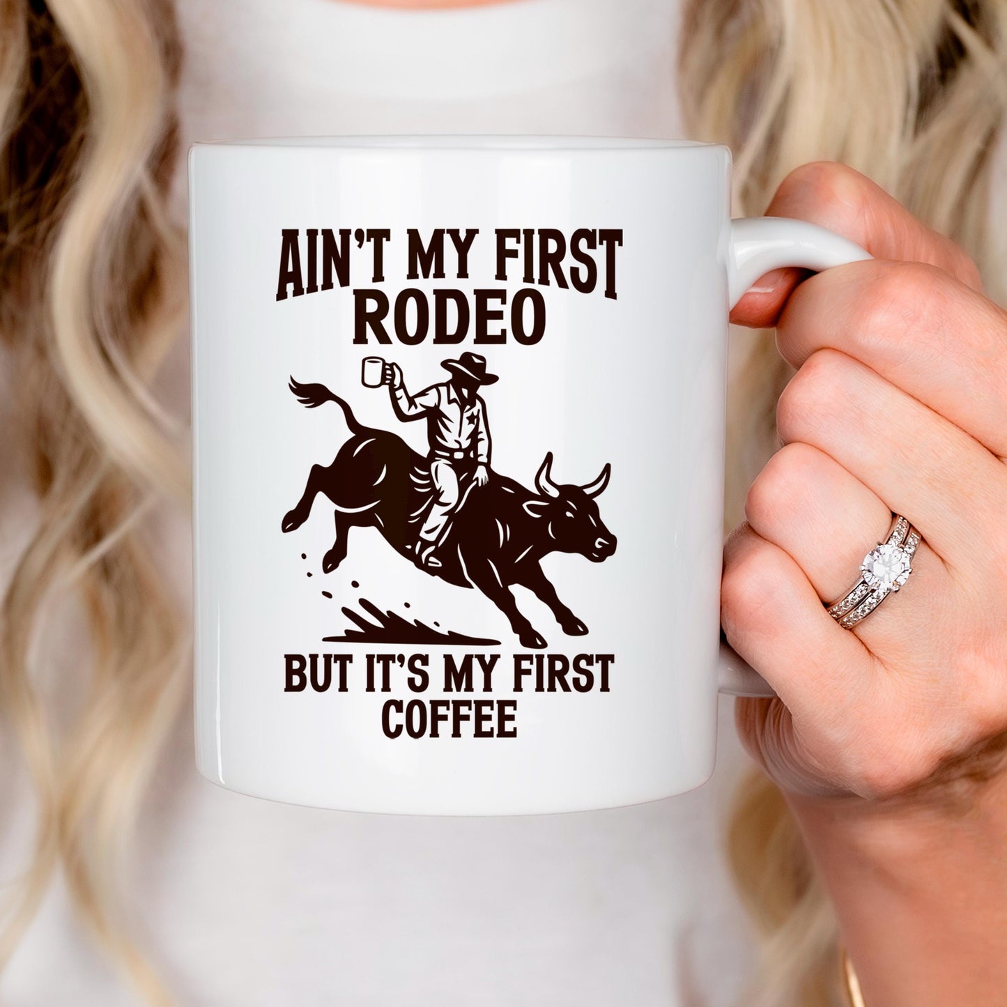 Cowboy Coffee Mug - Funny Western Ceramic Drinkware, Dishwasher Safe Gift Joyful Moose