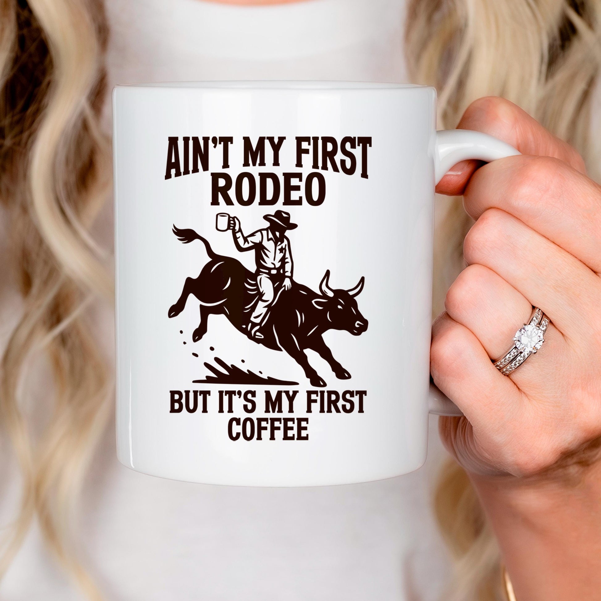 Cowboy Coffee Mug - Funny Western Ceramic Drinkware, Dishwasher Safe Gift Joyful Moose