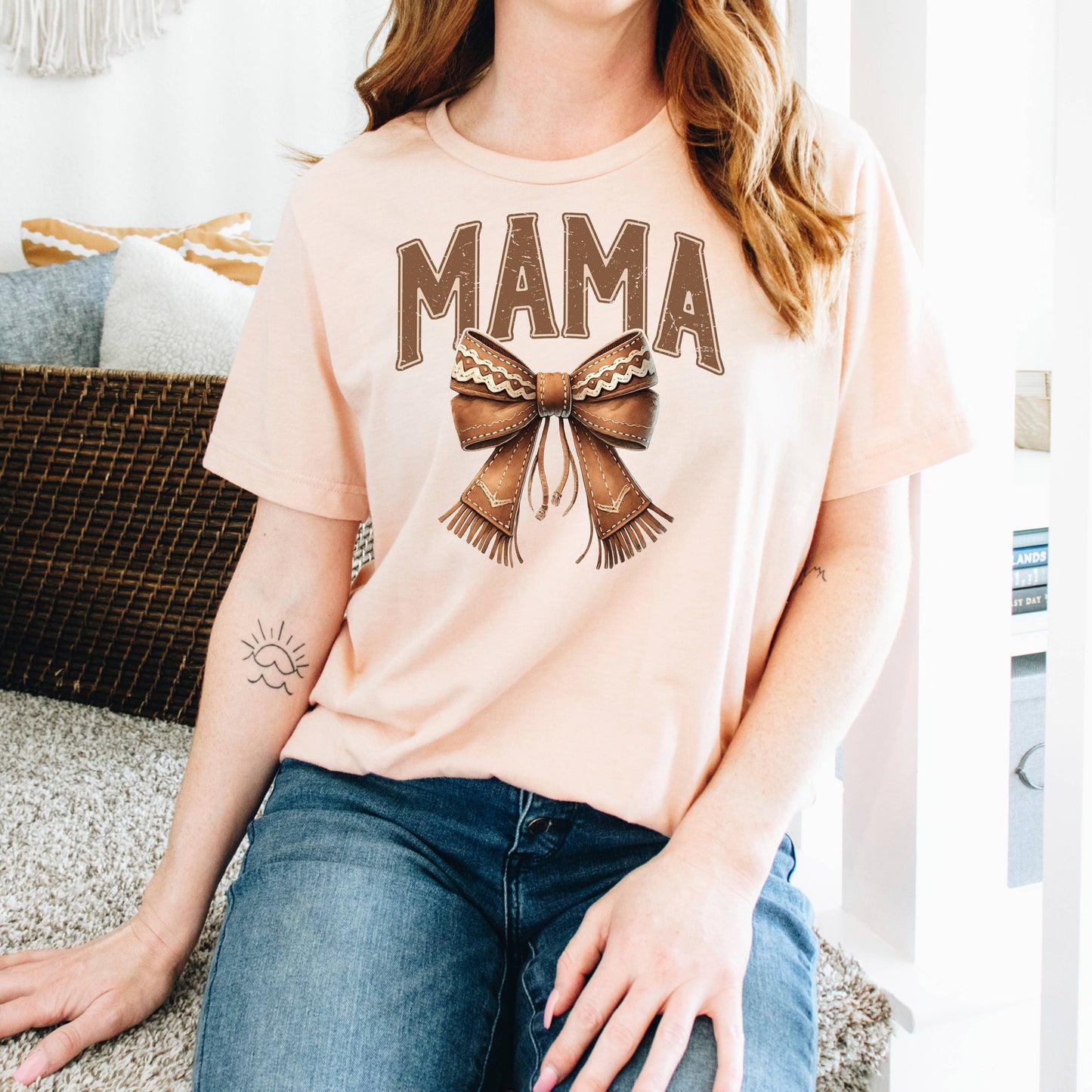 Western Mama Graphic Tee Coquette Cowgirl Shirt Mother's Day Joyful Moose