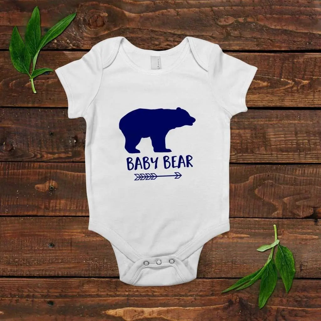 Baby Bear Bodysuit - Blue Gift for Baby Boys - Cute One-Piece Outfit Joyful Moose