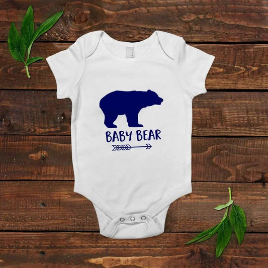 Baby Bear Bodysuit - Blue Gift for Baby Boys - Cute One-Piece Outfit Joyful Moose