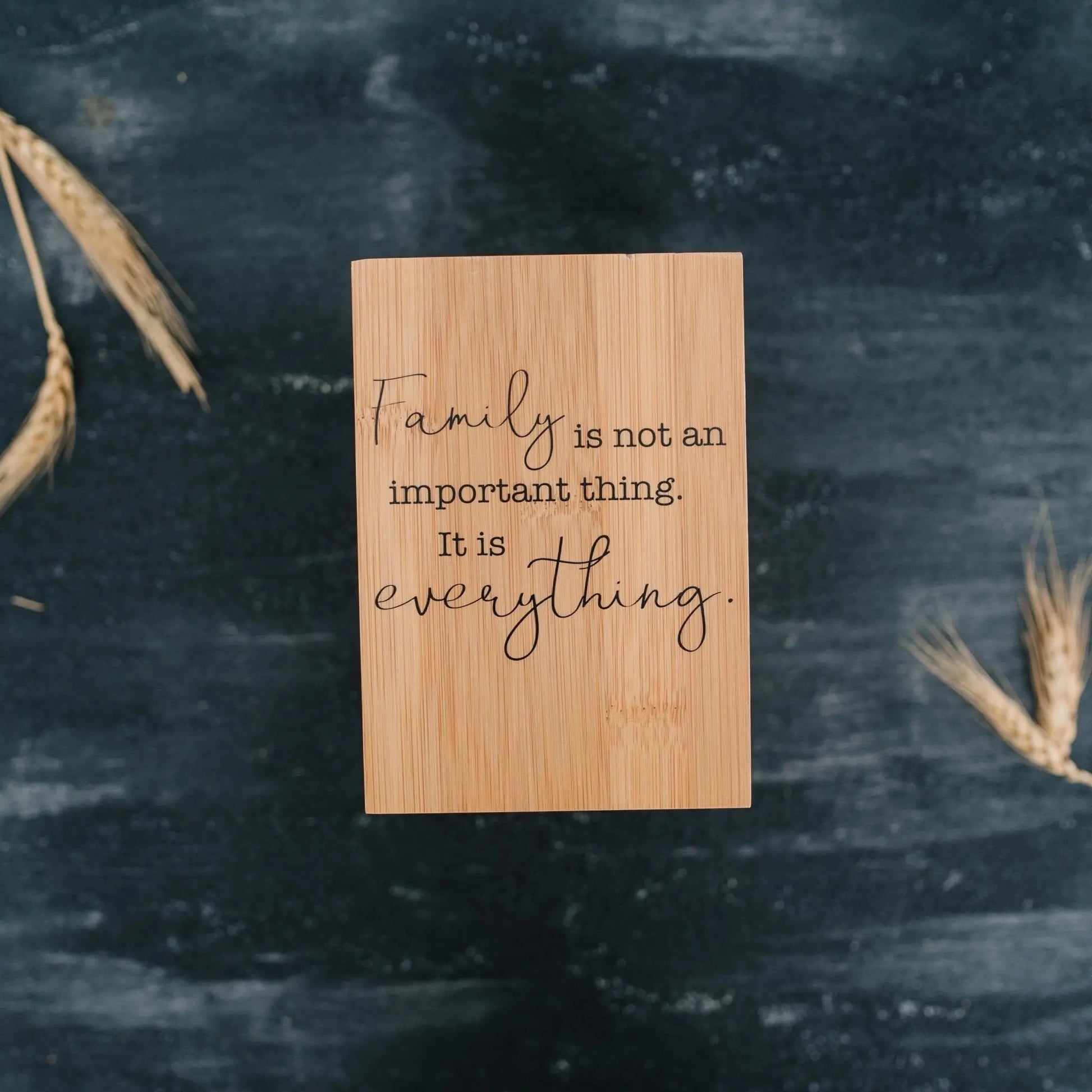 Bamboo Kitchen Utensil Holder, Kitchen Decor with Family Quote, Housewarming Gifts, Christmas Gift for Mom, Birthday Gifts for Mother Joyful Moose