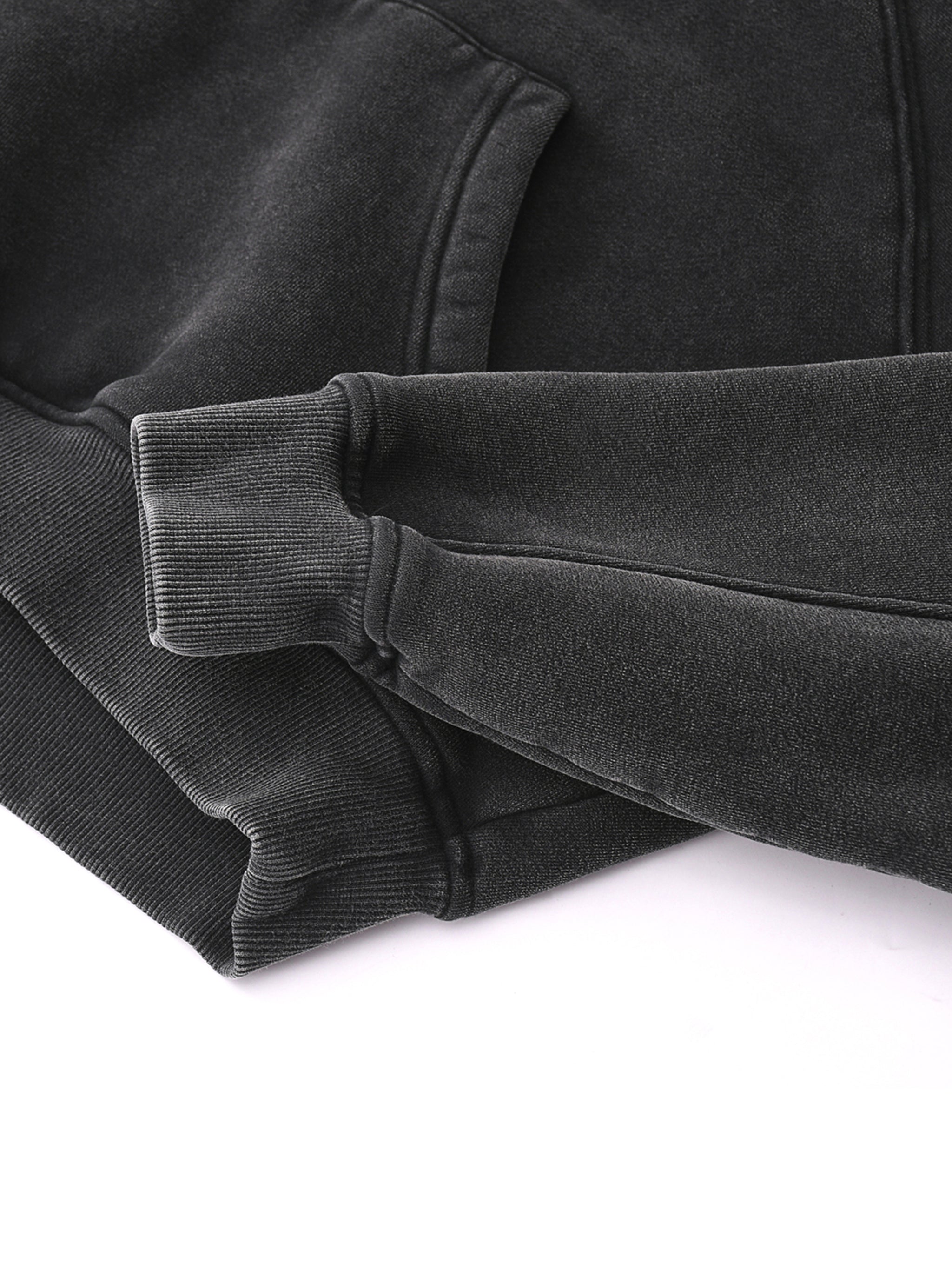 Basic B Grunge Wash Cropped Hoodie Goth Cloth Co.