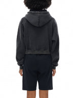 Basic B Grunge Wash Cropped Hoodie Goth Cloth Co.
