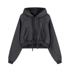Basic B Grunge Wash Cropped Hoodie Goth Cloth Co.
