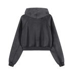 Basic B Grunge Wash Cropped Hoodie Goth Cloth Co.