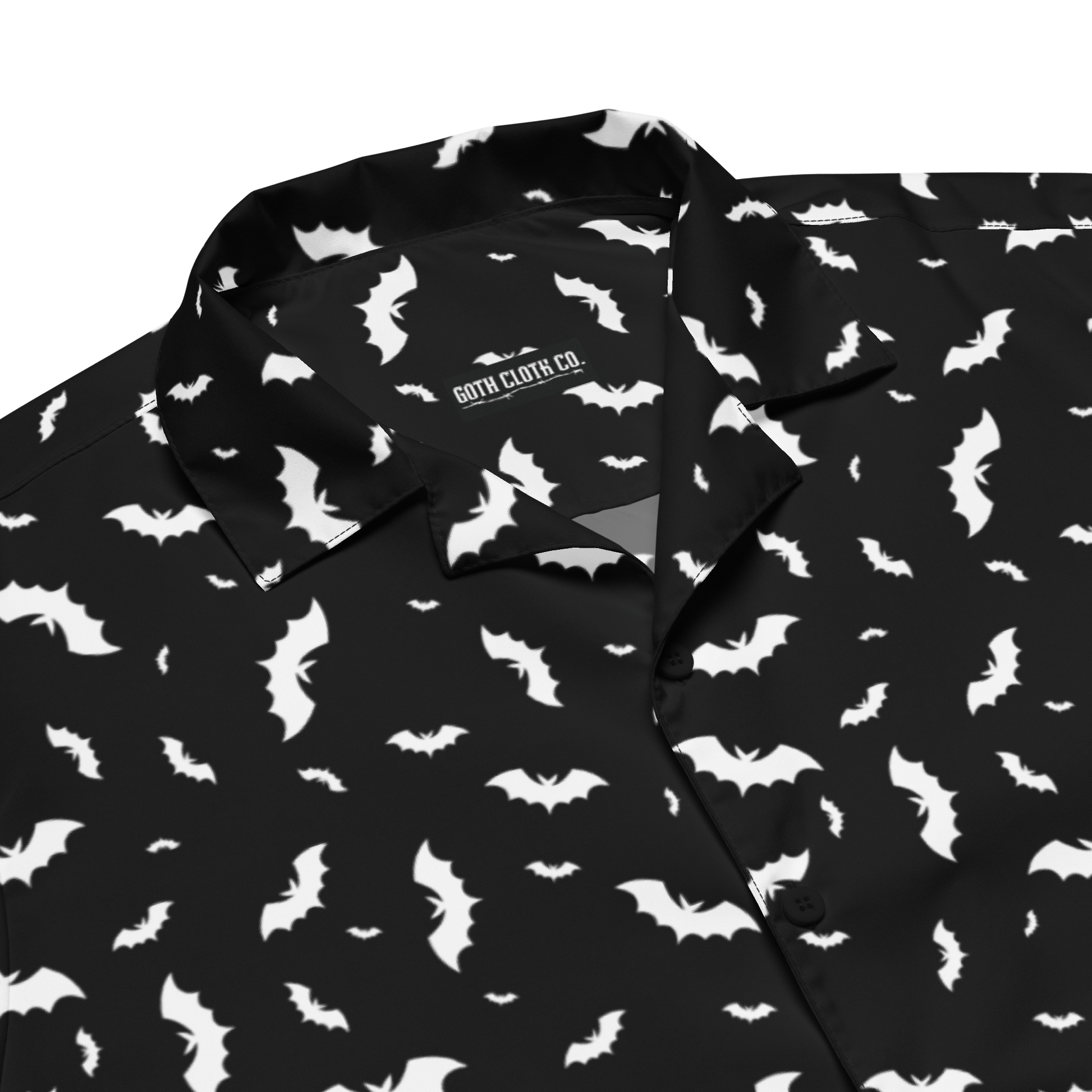 Batty Blackout Button-Up Shirt Goth Cloth Co.