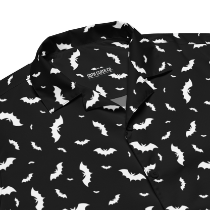 Batty Blackout Button-Up Shirt Goth Cloth Co.