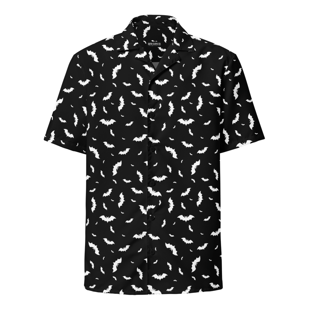 Batty Blackout Button-Up Shirt Goth Cloth Co.