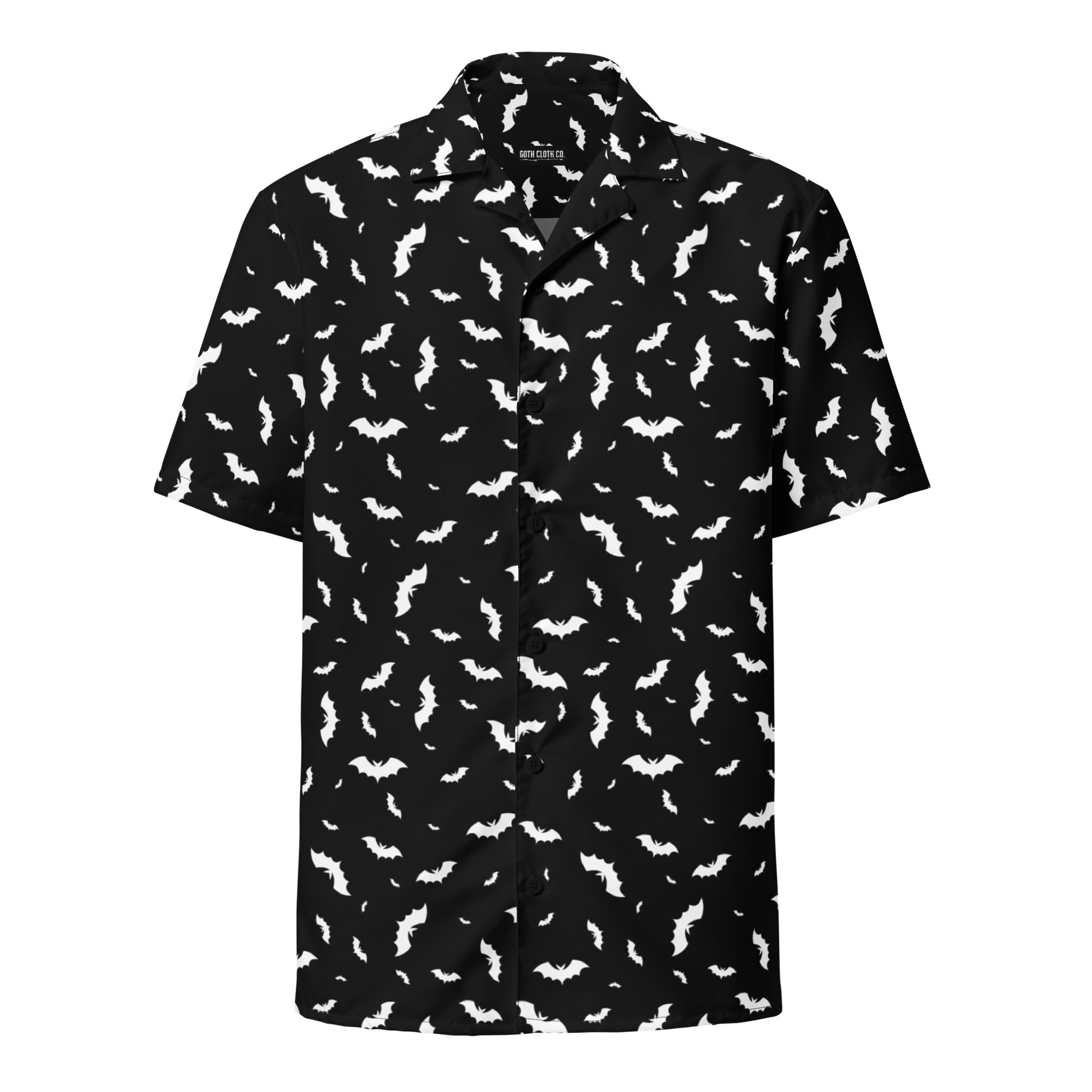 Batty Blackout Button-Up Shirt Goth Cloth Co.
