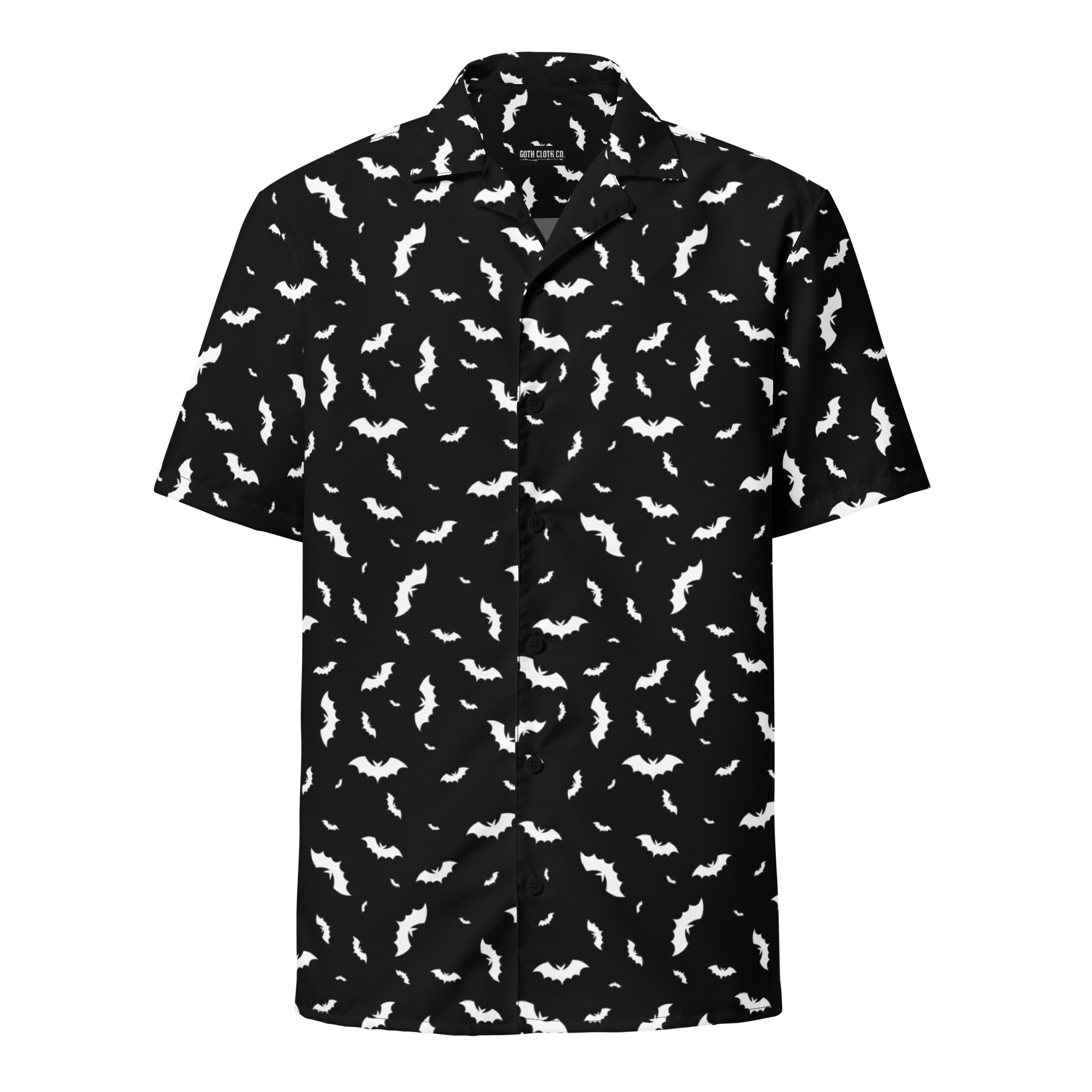 Batty Blackout Button-Up Shirt Goth Cloth Co.