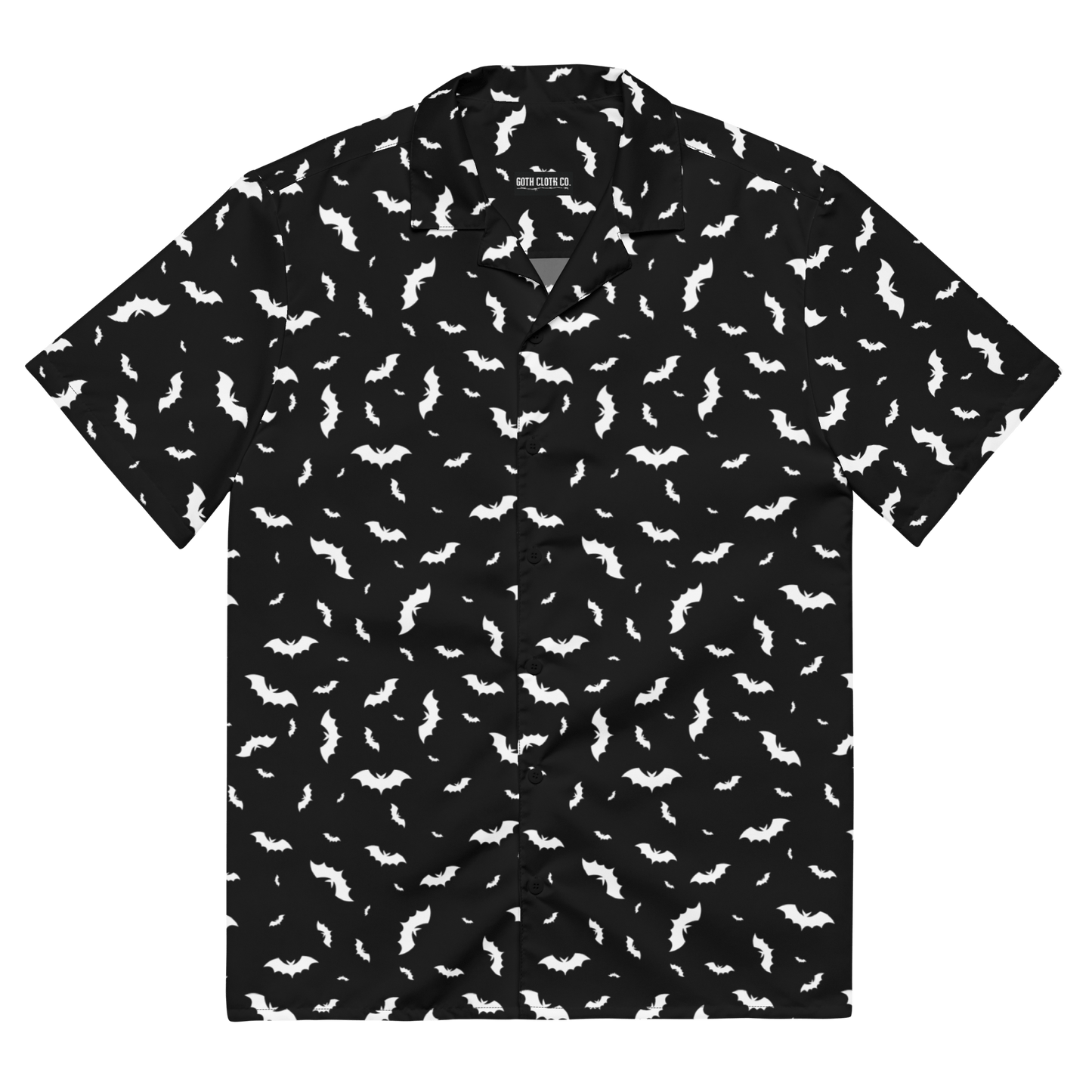 Batty Blackout Button-Up Shirt Goth Cloth Co.