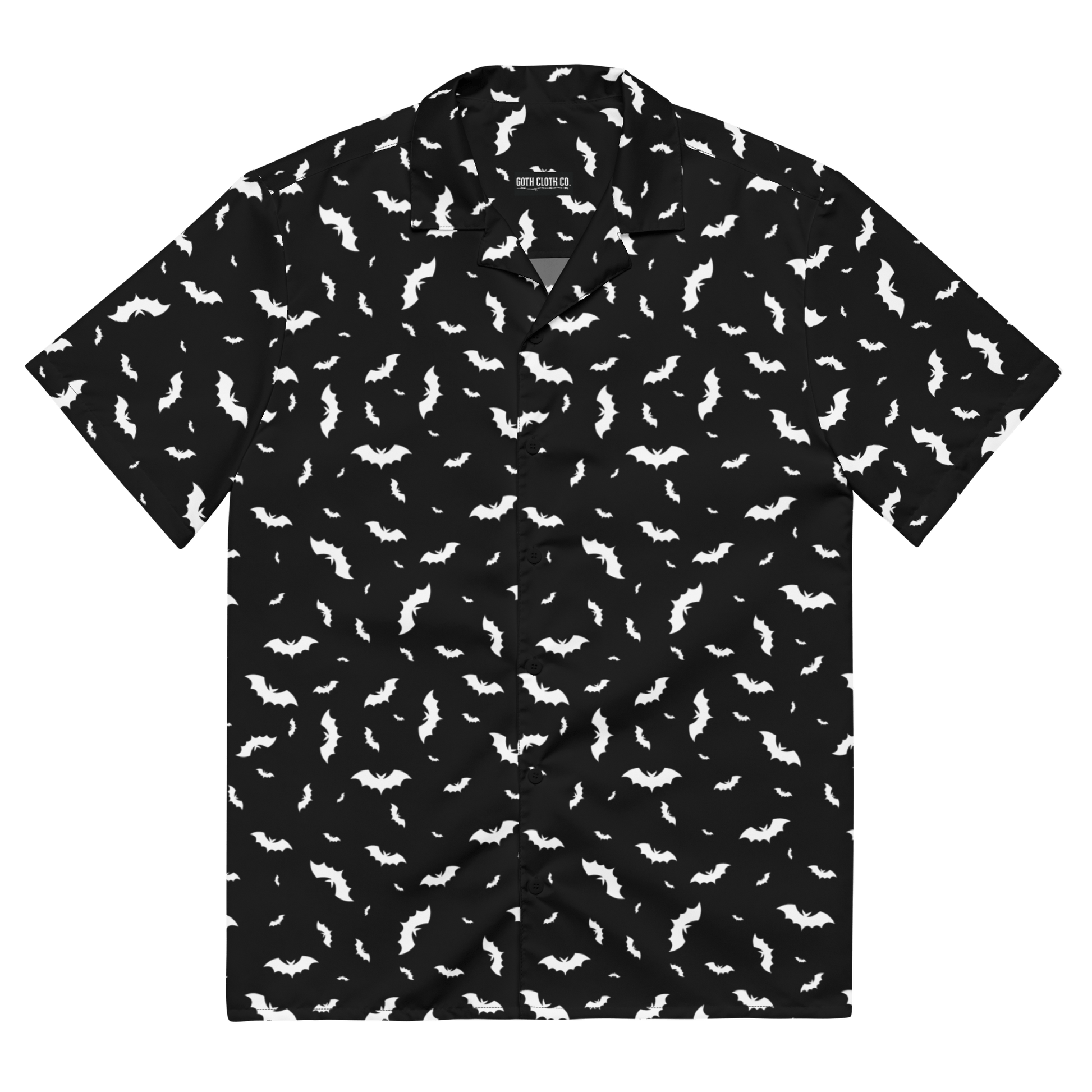 Batty Blackout Button-Up Shirt Goth Cloth Co.