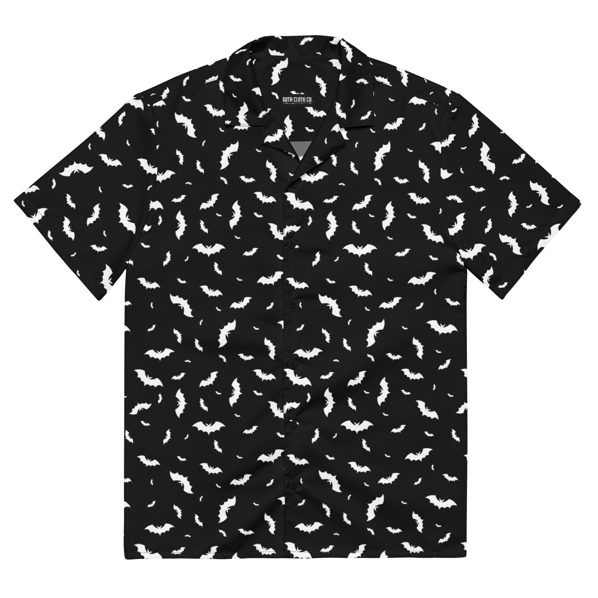 Batty Blackout Button-Up Shirt Goth Cloth Co.