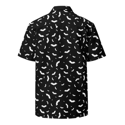 Batty Blackout Button-Up Shirt Goth Cloth Co.
