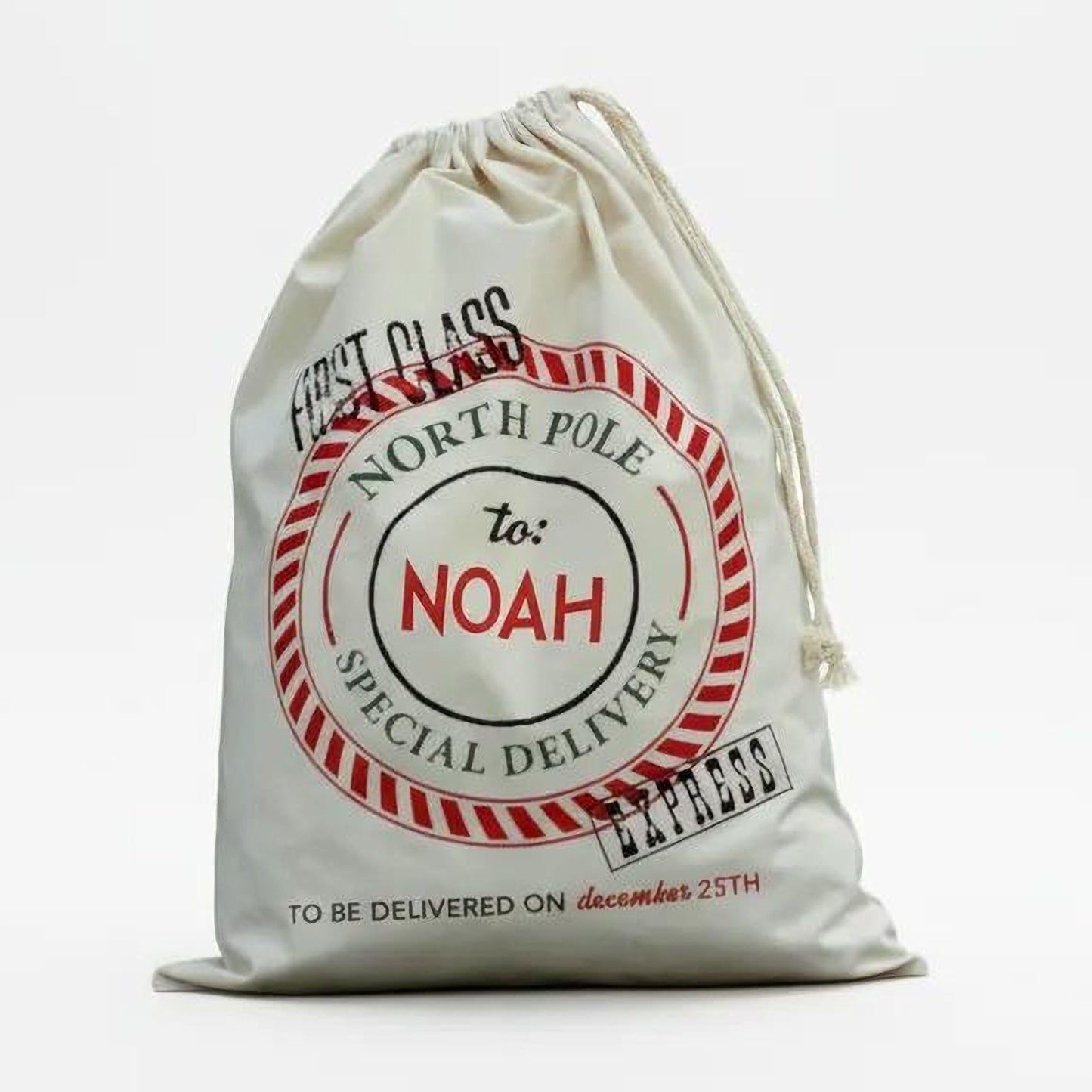 Santa Bag - Personalized Santa Bags - Custom Santa Bag Joyful Moose