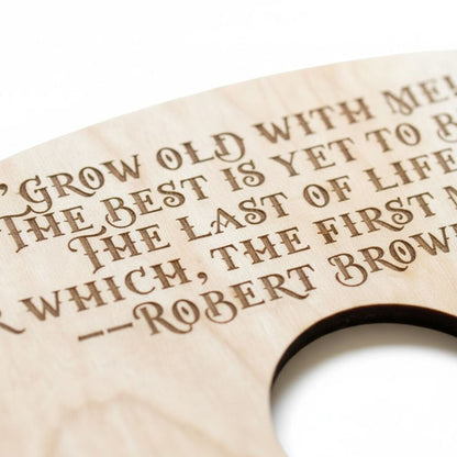 Personalized Wood Wine Holder - Engraved Couple Names Rustic Wine Carrier Joyful Moose